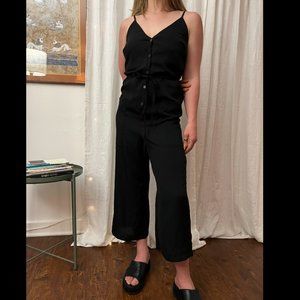 Vagabond button-front tank jumpsuit, Sz M